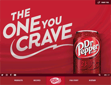 Tablet Screenshot of drpepper.com